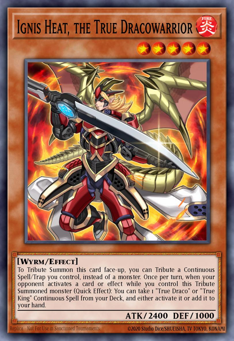 Ignis Heat, the True Dracowarrior Yu-Gi-Oh card