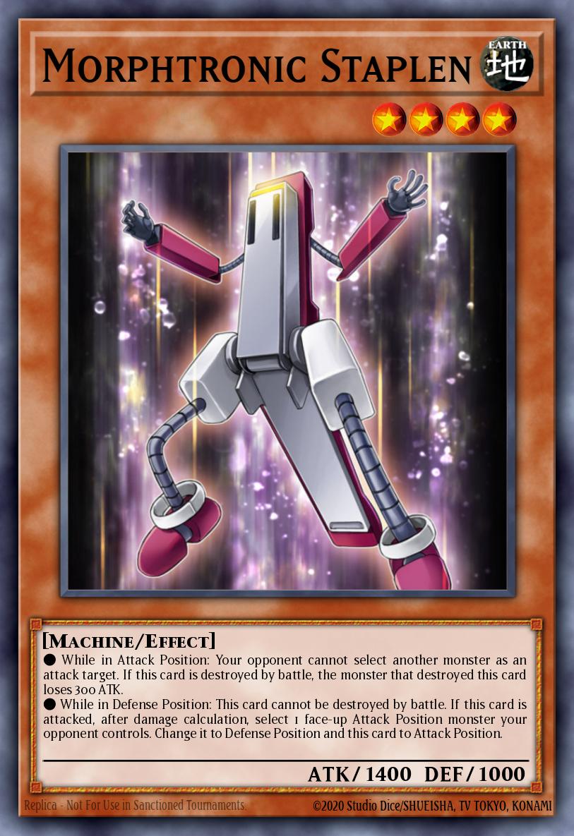 Morphtronic Staplen Yu-Gi-Oh card