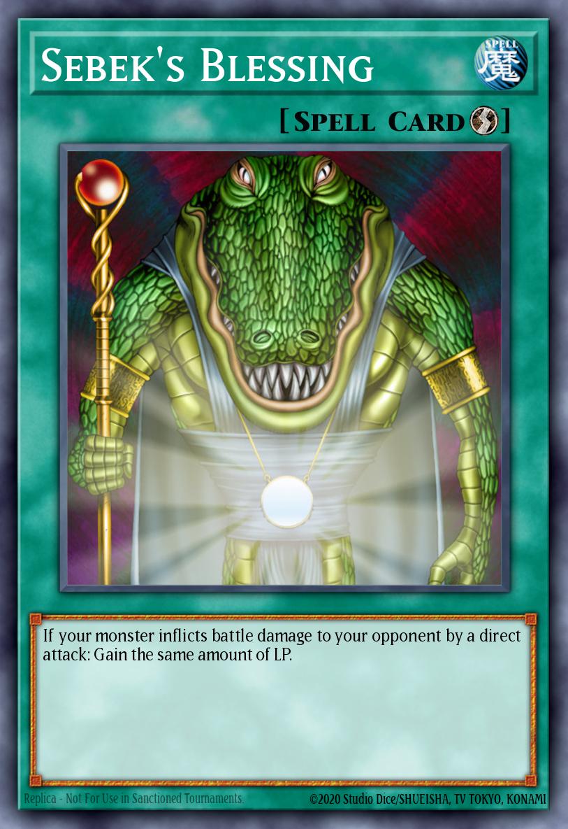 Sebek's Blessing Yu-Gi-Oh card