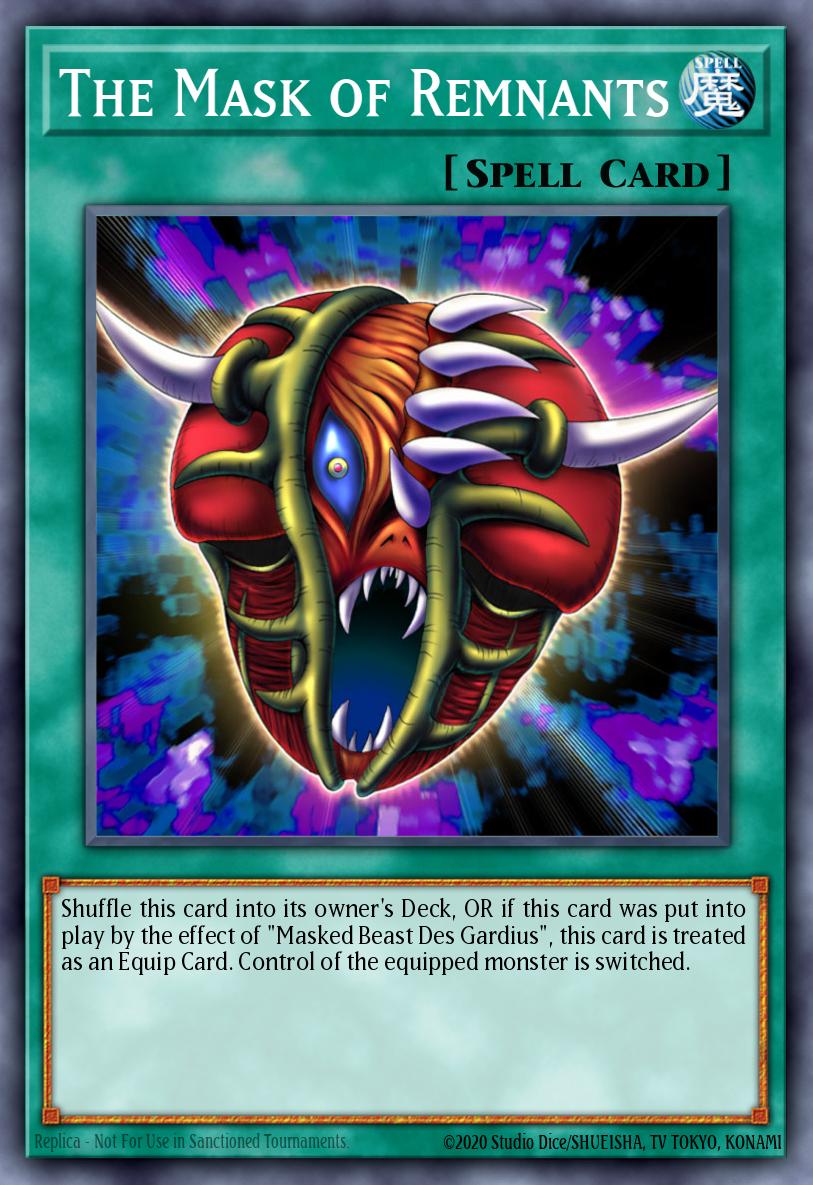 The Mask of Remnants Yu-Gi-Oh card