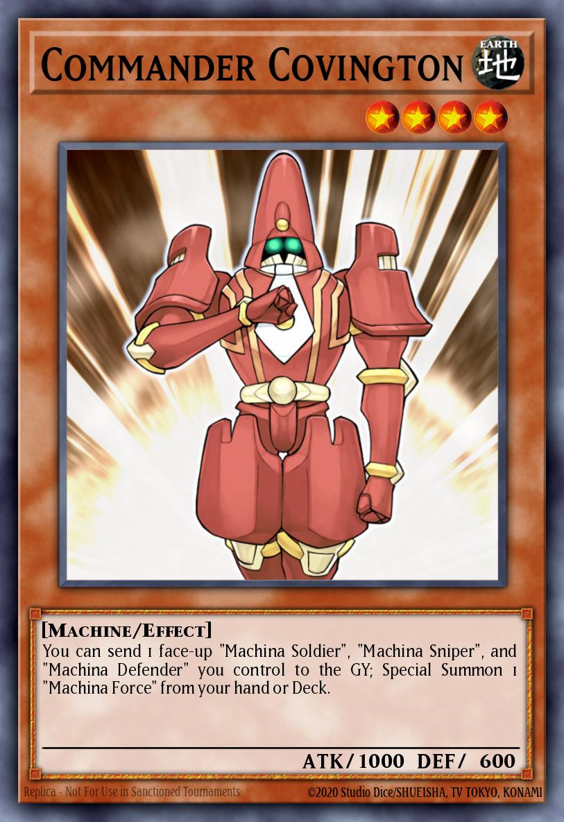 Commander Covington Yu-Gi-Oh card