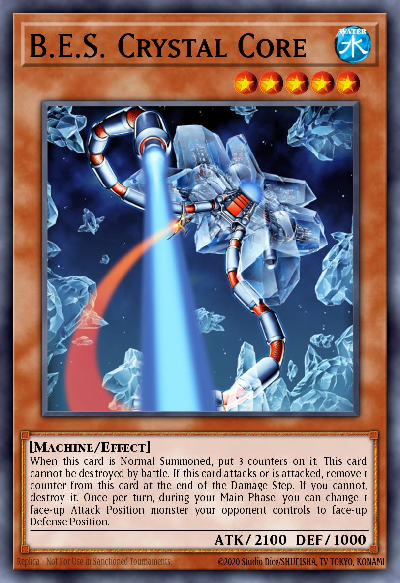 B.E.S. Crystal Core Yu-Gi-Oh card