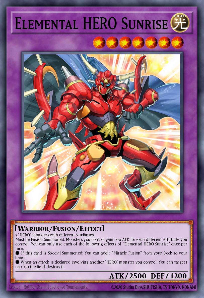Elemental HERO Sunrise Yu-Gi-Oh card