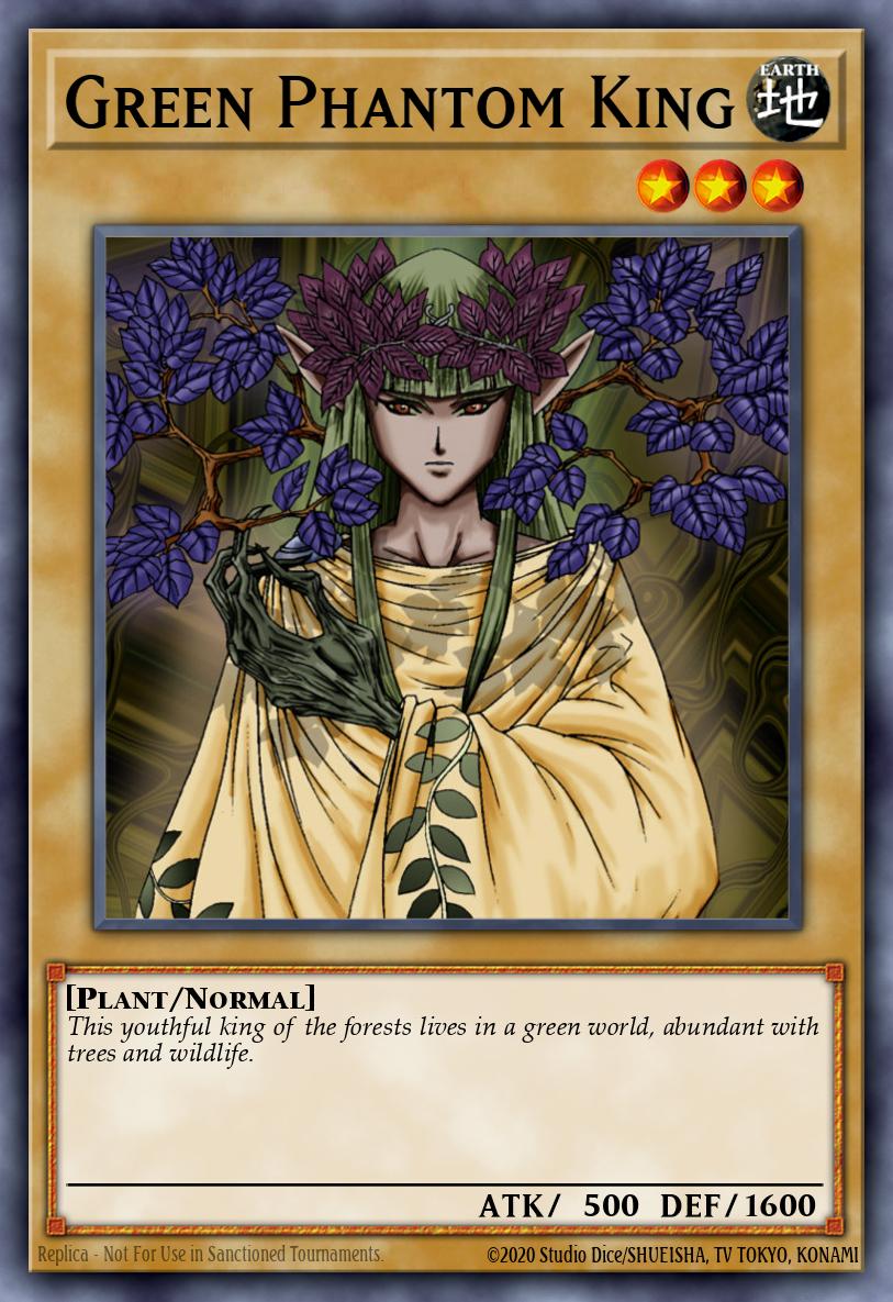 Green Phantom King Yu-Gi-Oh card