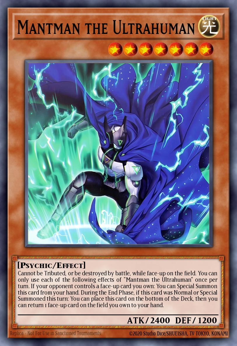 Mantman the Ultrahuman Yu-Gi-Oh card