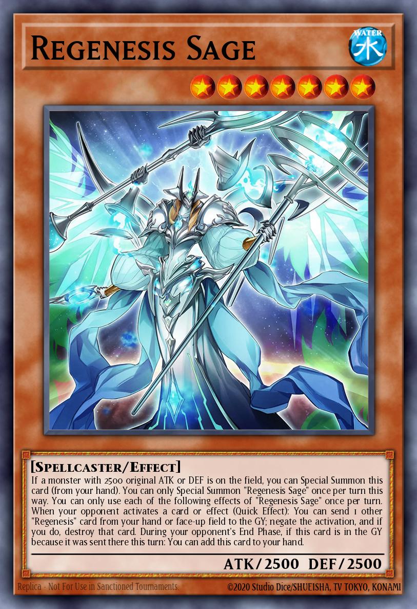 Regenesis Sage Yu-Gi-Oh card