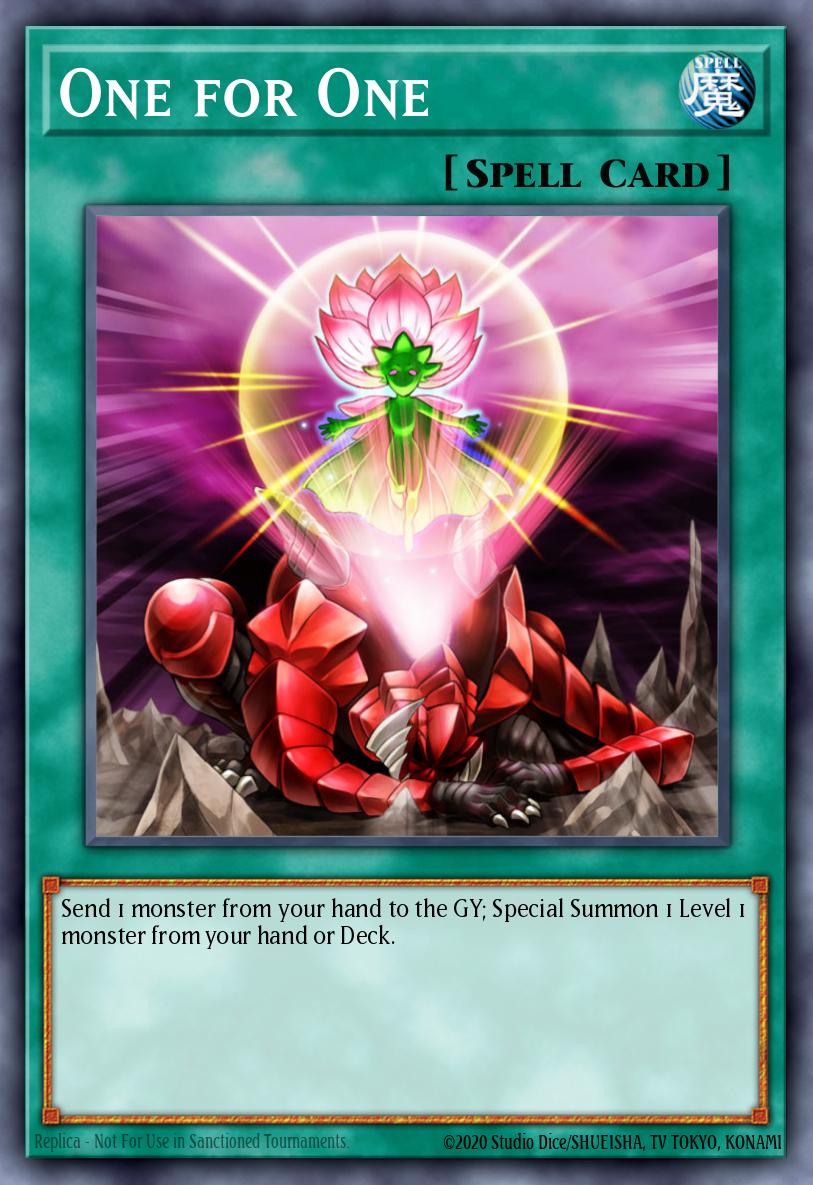 One for One Yu-Gi-Oh card