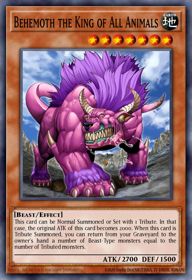 Behemoth the King of All Animals Yu-Gi-Oh card