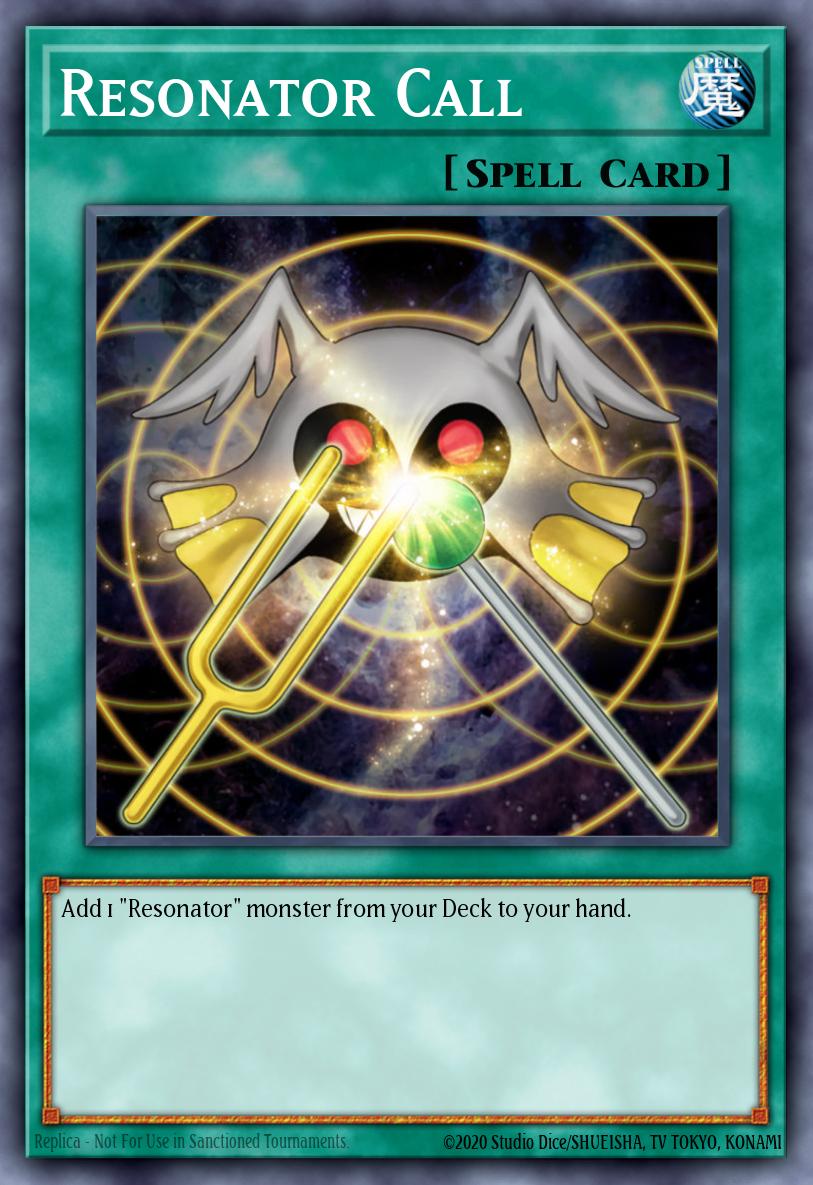 Resonator Call Yu-Gi-Oh card