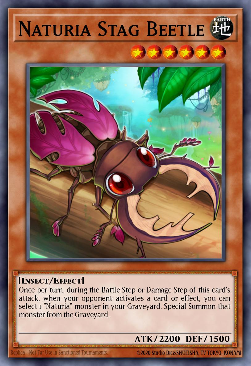 Naturia Stag Beetle Yu-Gi-Oh card