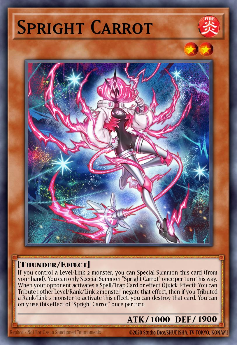 Spright Carrot Yu-Gi-Oh card
