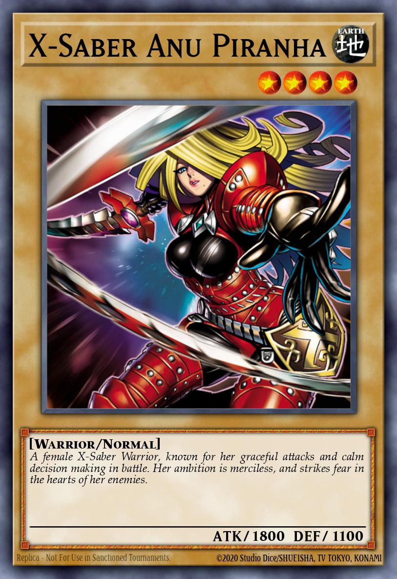 X-Saber Anu Piranha Yu-Gi-Oh card