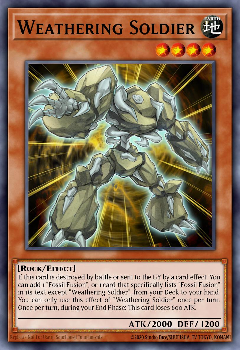 Weathering Soldier Yu-Gi-Oh card