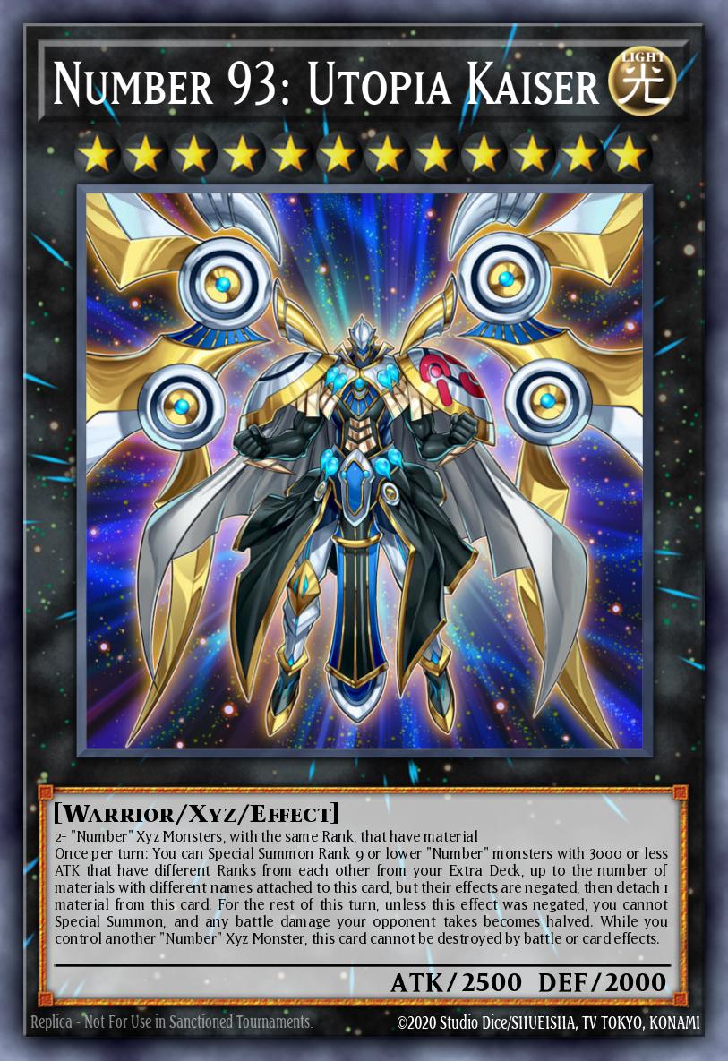 Number 93: Utopia Kaiser Yu-Gi-Oh card