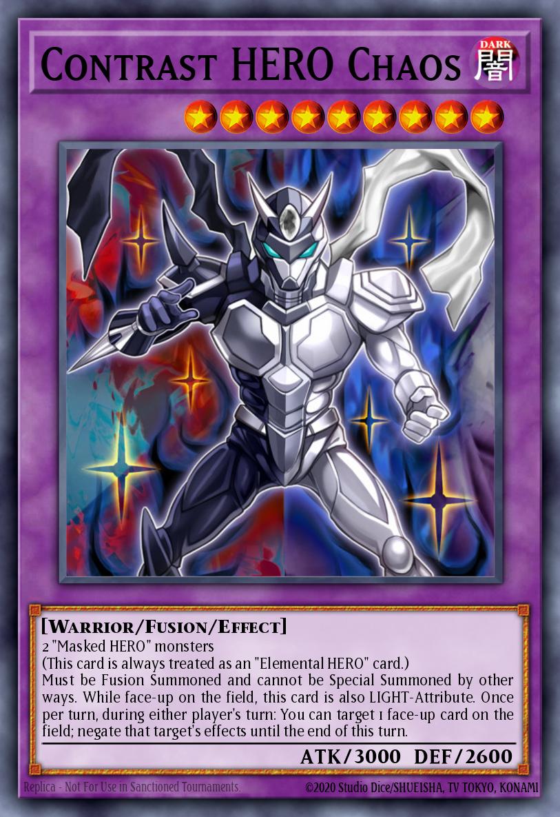 Contrast HERO Chaos Yu-Gi-Oh card
