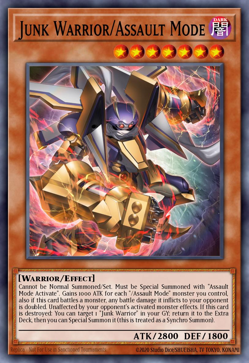Junk Warrior/Assault Mode Yu-Gi-Oh card