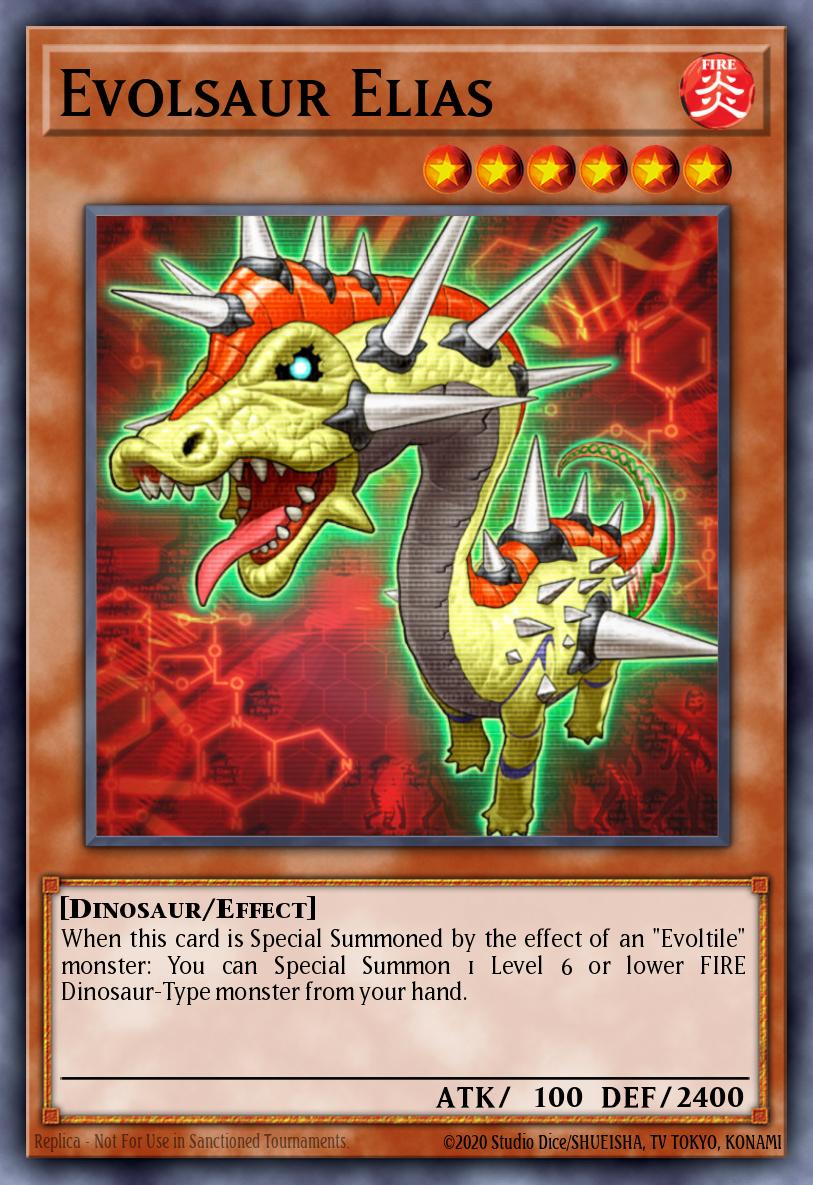 Evolsaur Elias Yu-Gi-Oh card