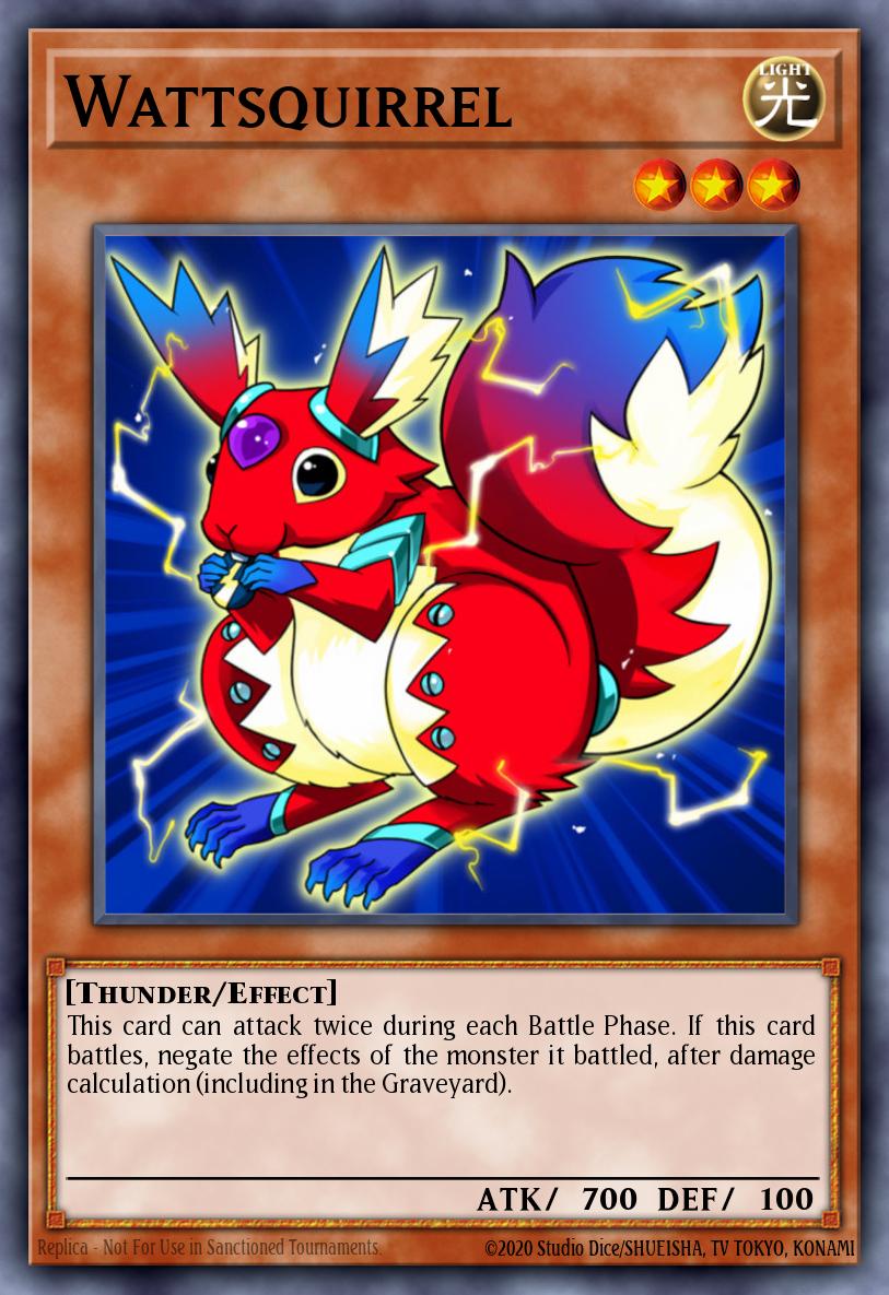 Wattsquirrel Yu-Gi-Oh card
