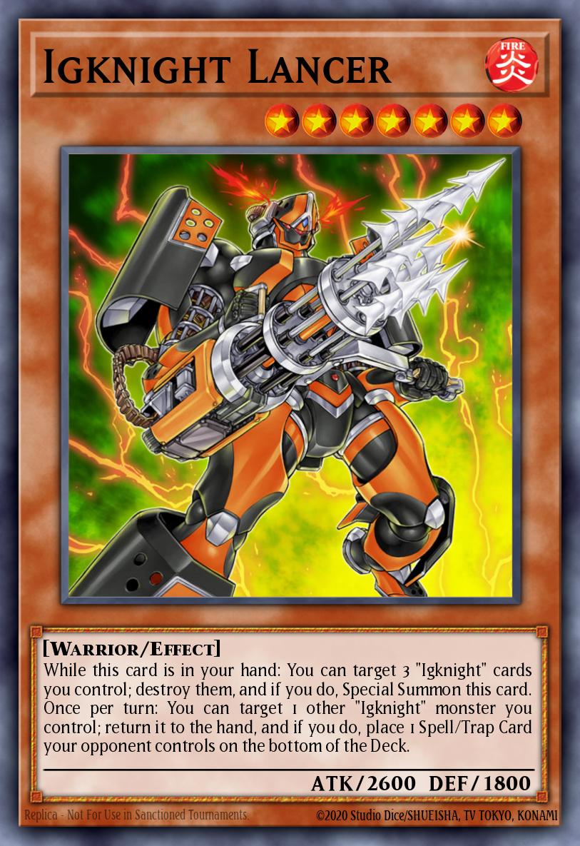 Igknight Lancer Yu-Gi-Oh card