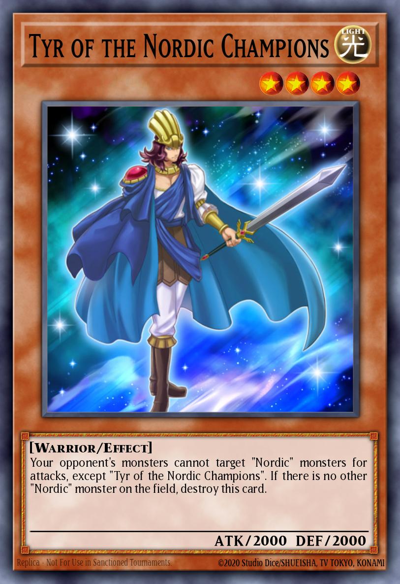 Tyr of the Nordic Champions Yu-Gi-Oh card