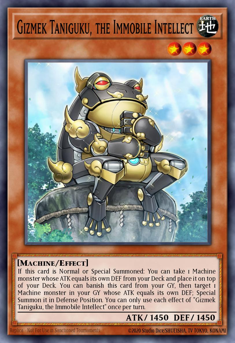 Gizmek Taniguku, the Immobile Intellect Yu-Gi-Oh card