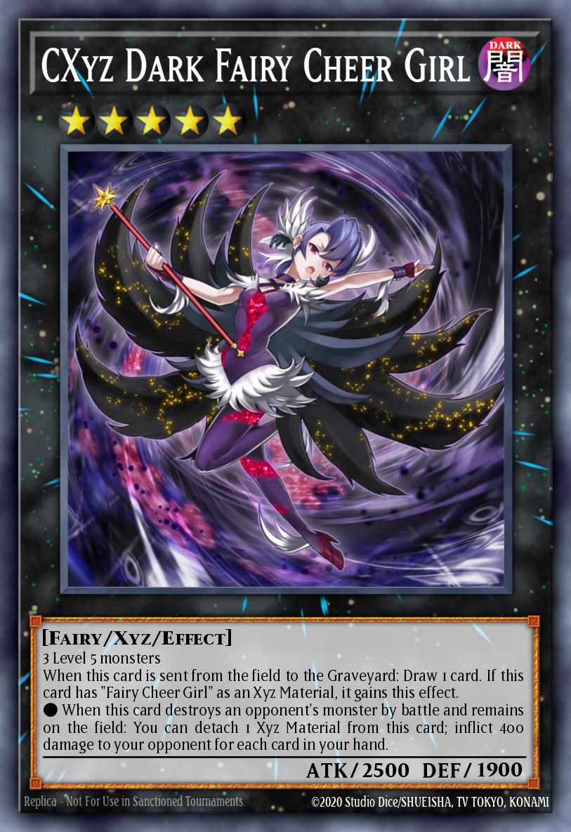 CXyz Dark Fairy Cheer Girl Yu-Gi-Oh card