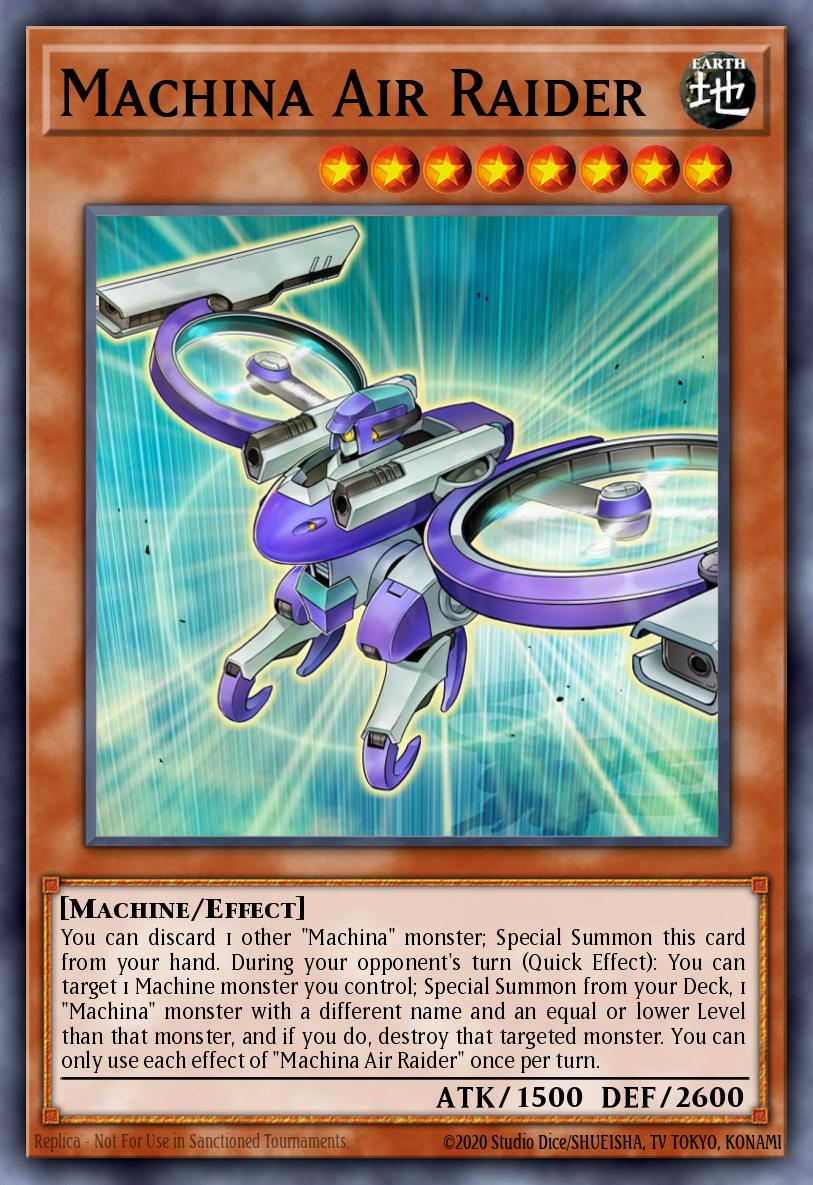 Machina Air Raider Yu-Gi-Oh card