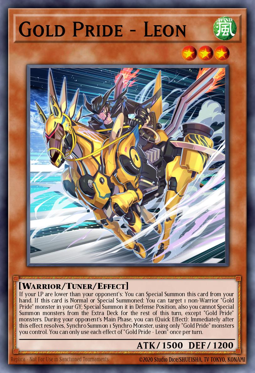 Gold Pride - Leon Yu-Gi-Oh card
