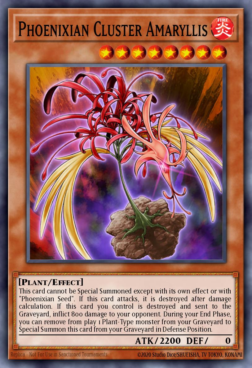 Phoenixian Cluster Amaryllis Yu-Gi-Oh card
