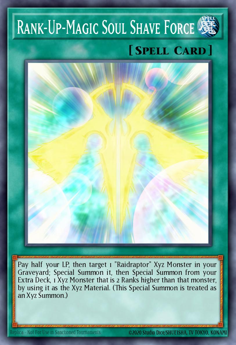 Rank-Up-Magic Soul Shave Force Yu-Gi-Oh card