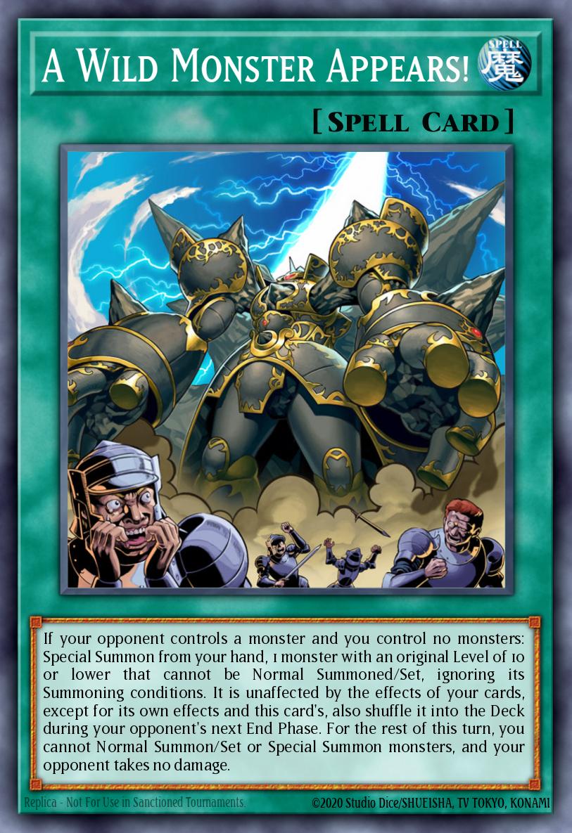 A Wild Monster Appears! Yu-Gi-Oh card