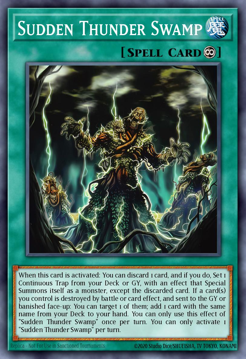 Sudden Thunder Swamp Yu-Gi-Oh card