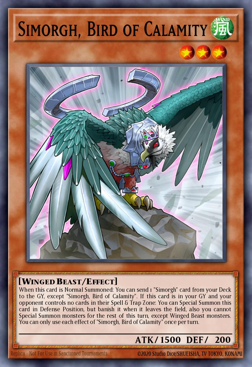 Simorgh, Bird of Calamity Yu-Gi-Oh card