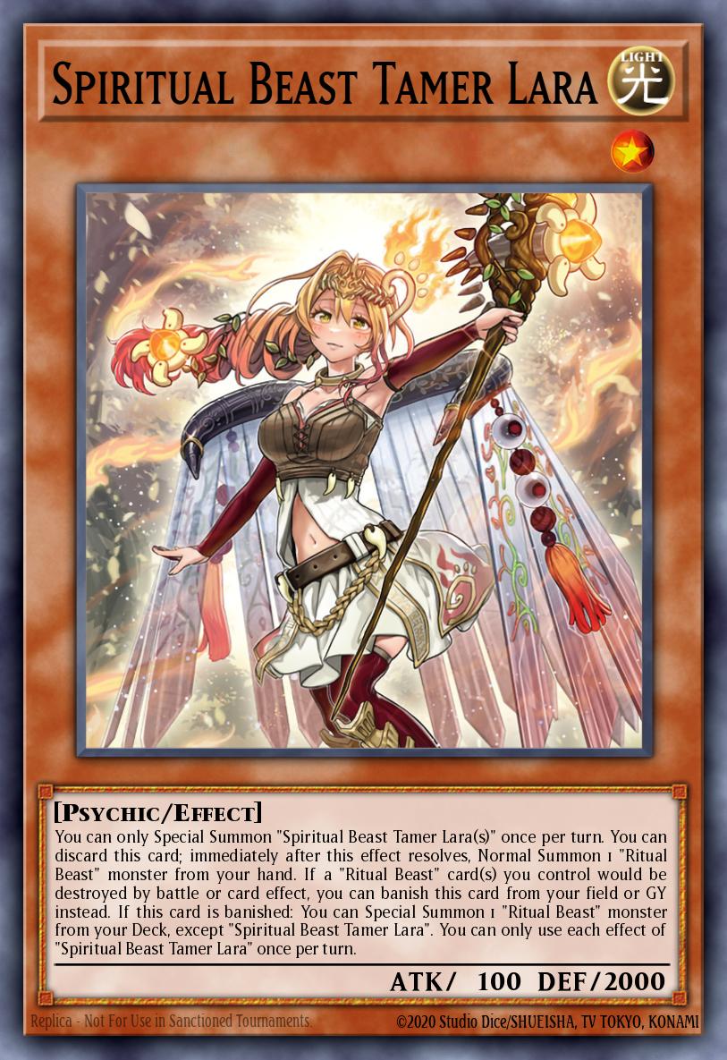 Spiritual Beast Tamer Lara Yu-Gi-Oh card