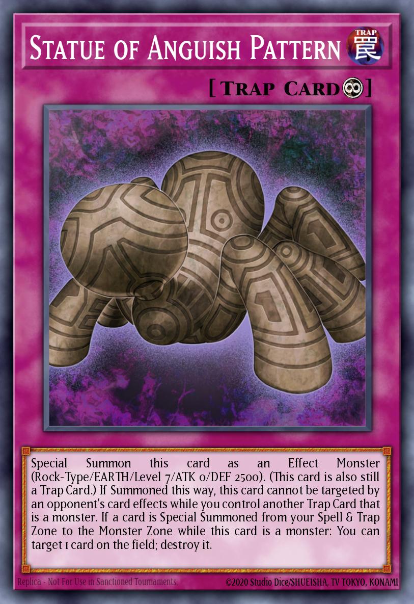 Statue of Anguish Pattern Yu-Gi-Oh card