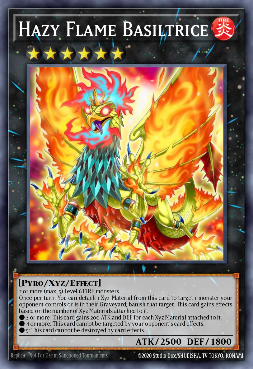 Hazy Flame Basiltrice Yu-Gi-Oh card