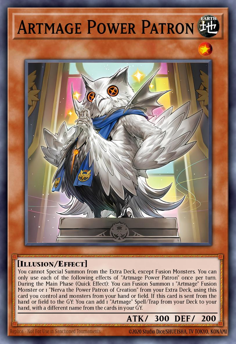 Artmage Power Patron Yu-Gi-Oh card