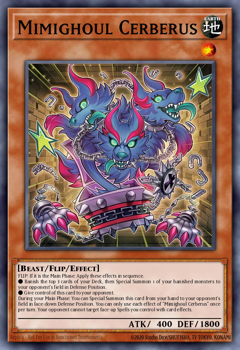 Mimighoul Cerberus Yu-Gi-Oh card