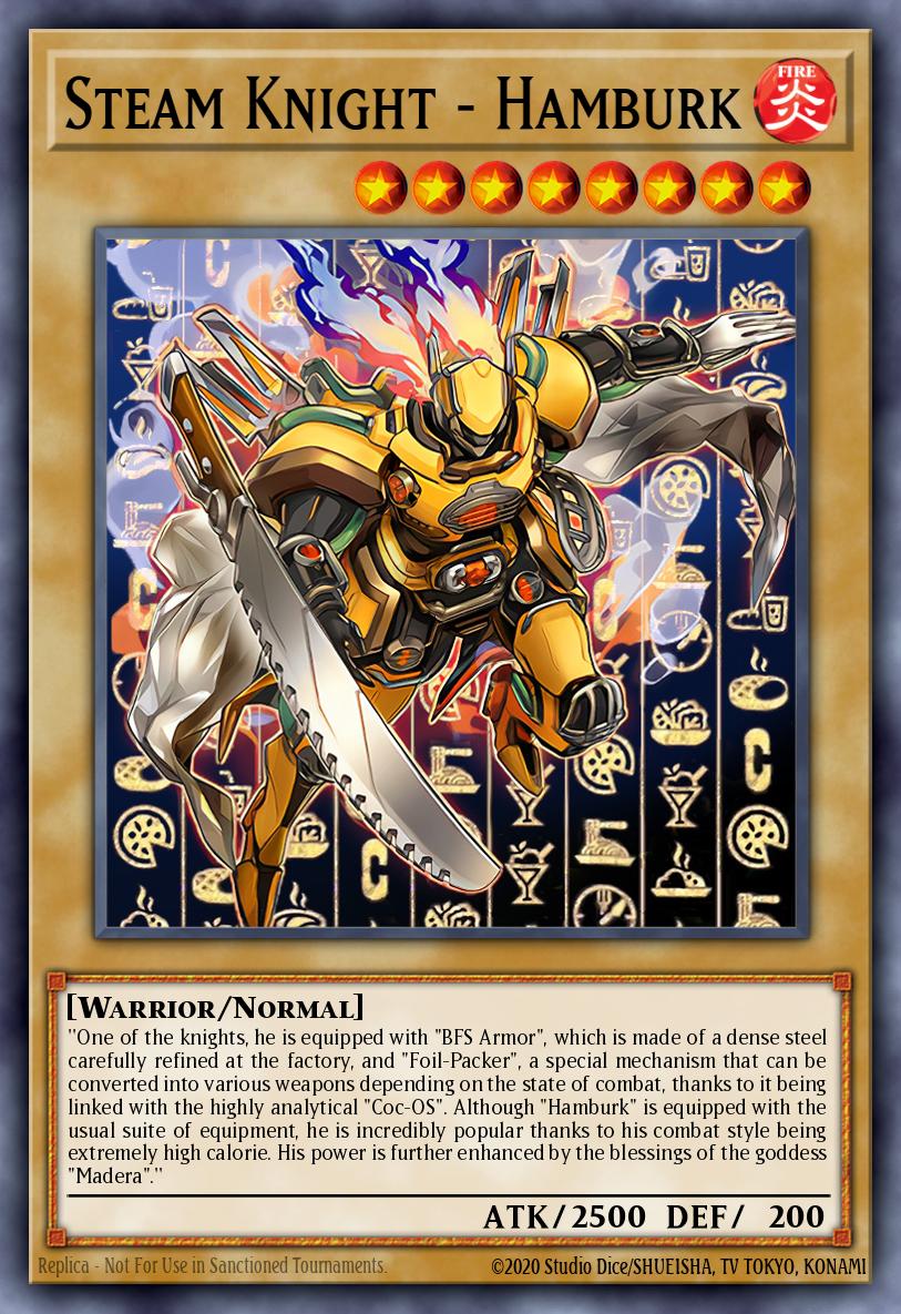Steam Knight - Hamburk Yu-Gi-Oh card