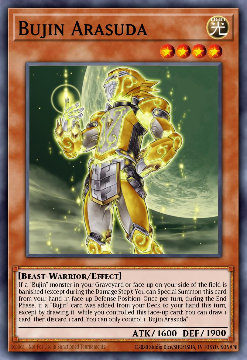 Bujin Arasuda Yu-Gi-Oh card