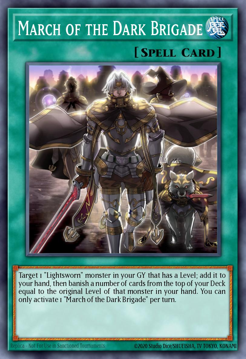 March of the Dark Brigade Yu-Gi-Oh card