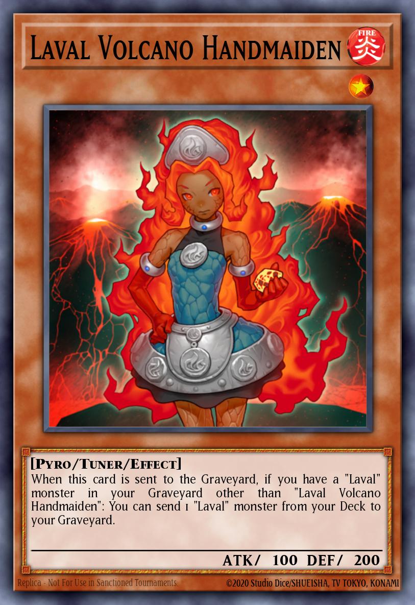 Laval Volcano Handmaiden Yu-Gi-Oh card