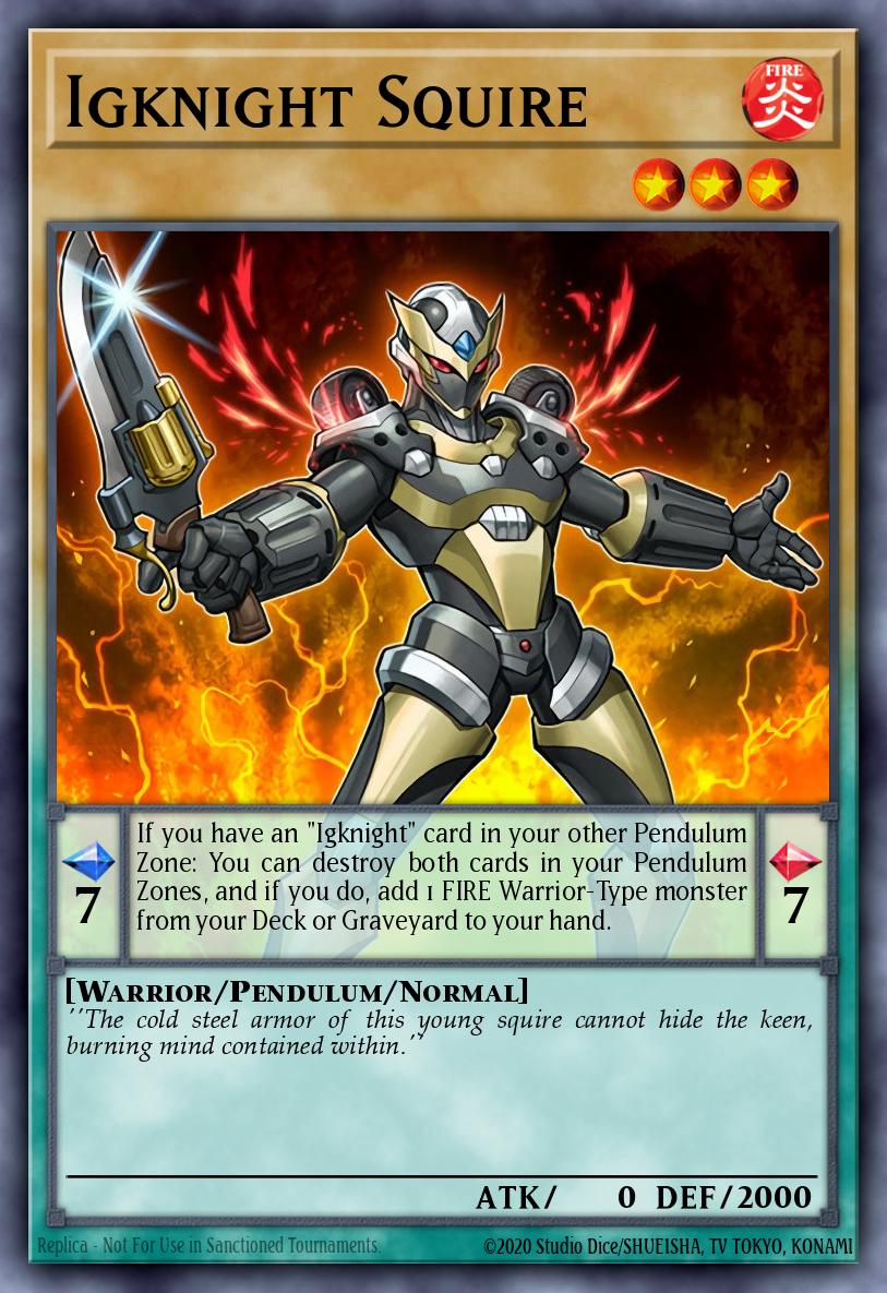 Igknight Squire Yu-Gi-Oh card
