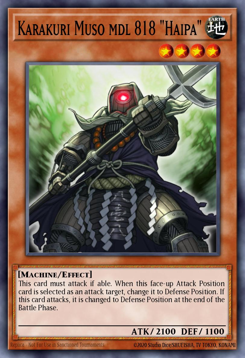 Karakuri Muso mdl 818 "Haipa" Yu-Gi-Oh card