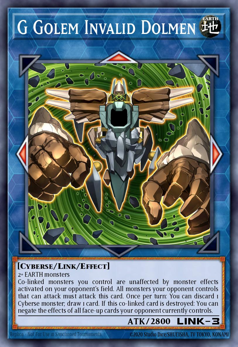 G Golem Invalid Dolmen Yu-Gi-Oh card