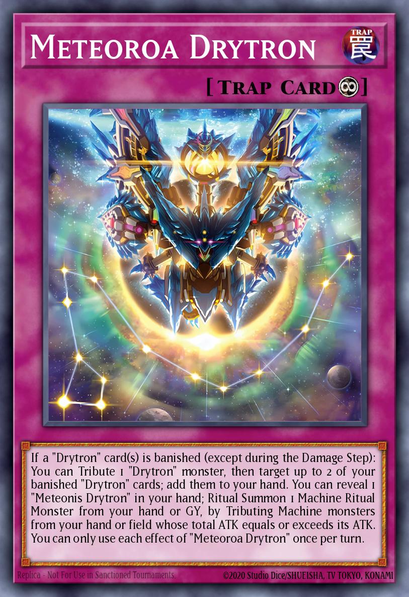 Meteoroa Drytron Yu-Gi-Oh card