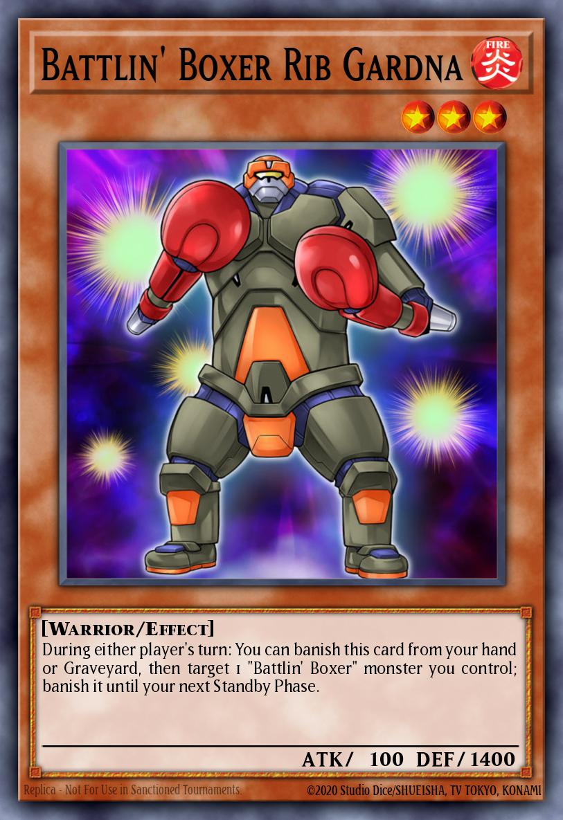 Battlin' Boxer Rib Gardna Yu-Gi-Oh card