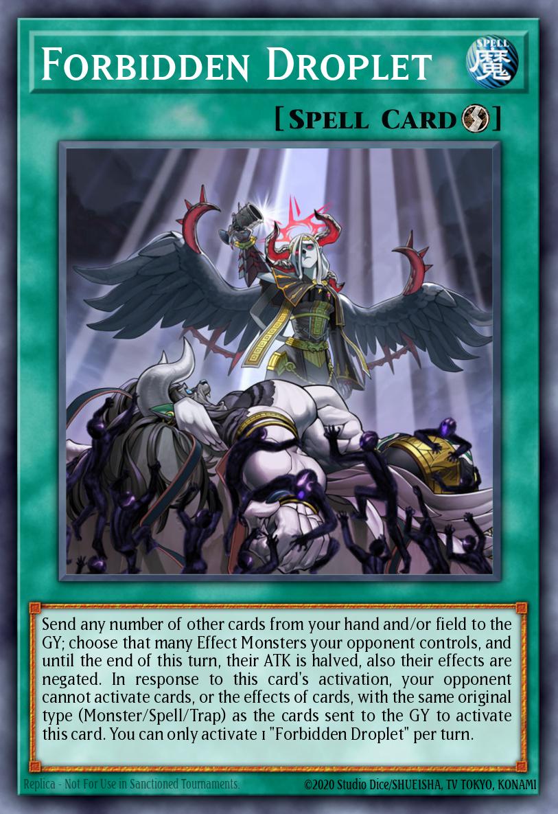 Forbidden Droplet Yu-Gi-Oh card