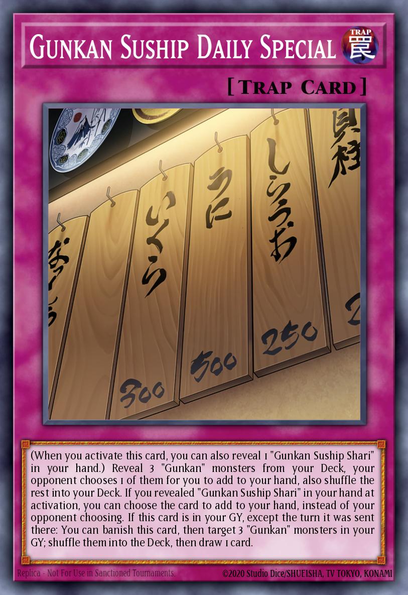 Gunkan Suship Daily Special Yu-Gi-Oh card