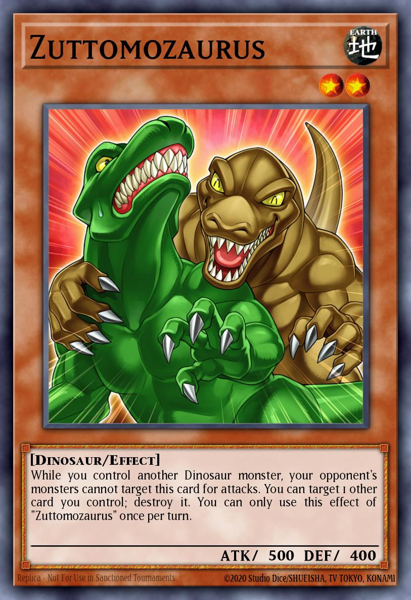 Zuttomozaurus Yu-Gi-Oh card